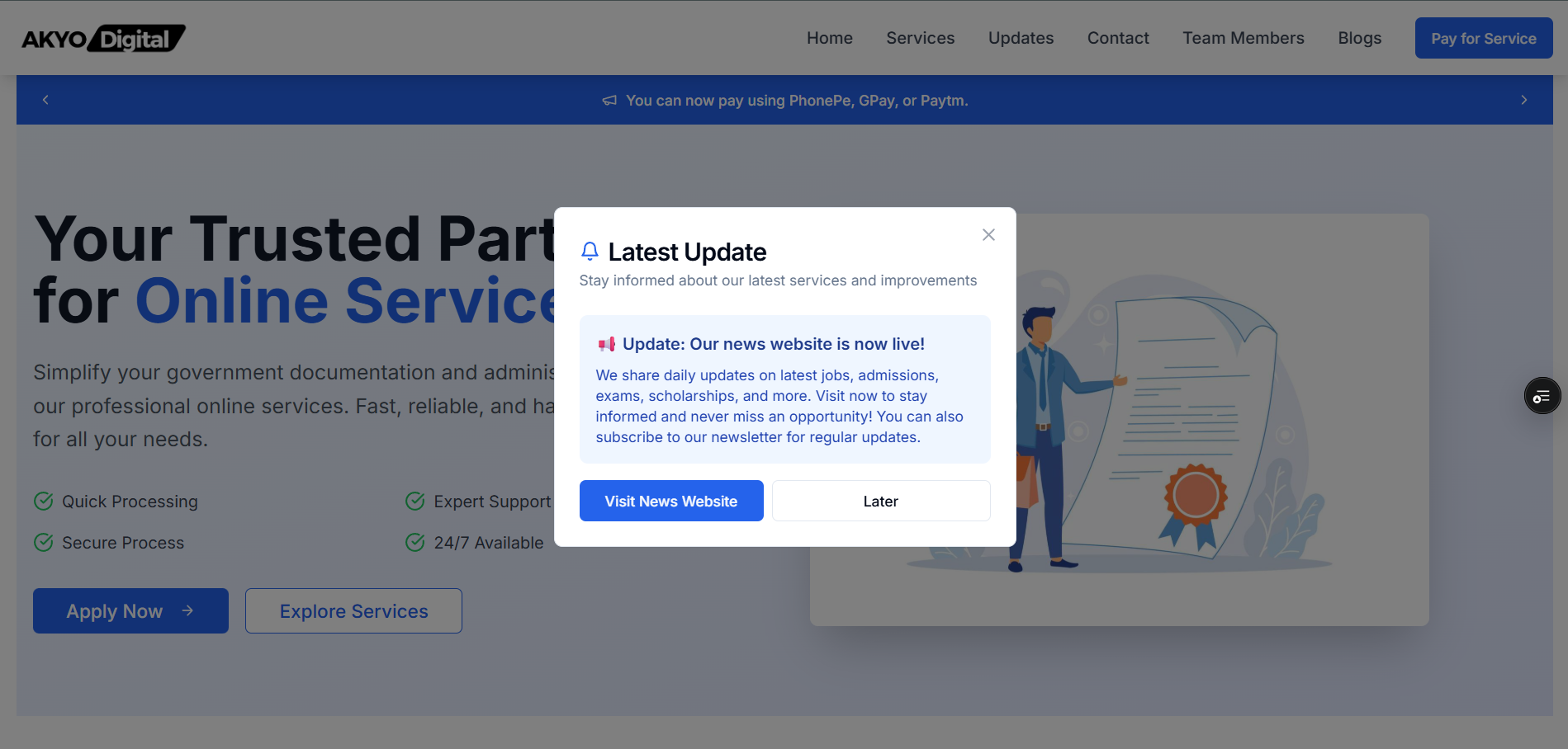 AKYO Digital Business Website