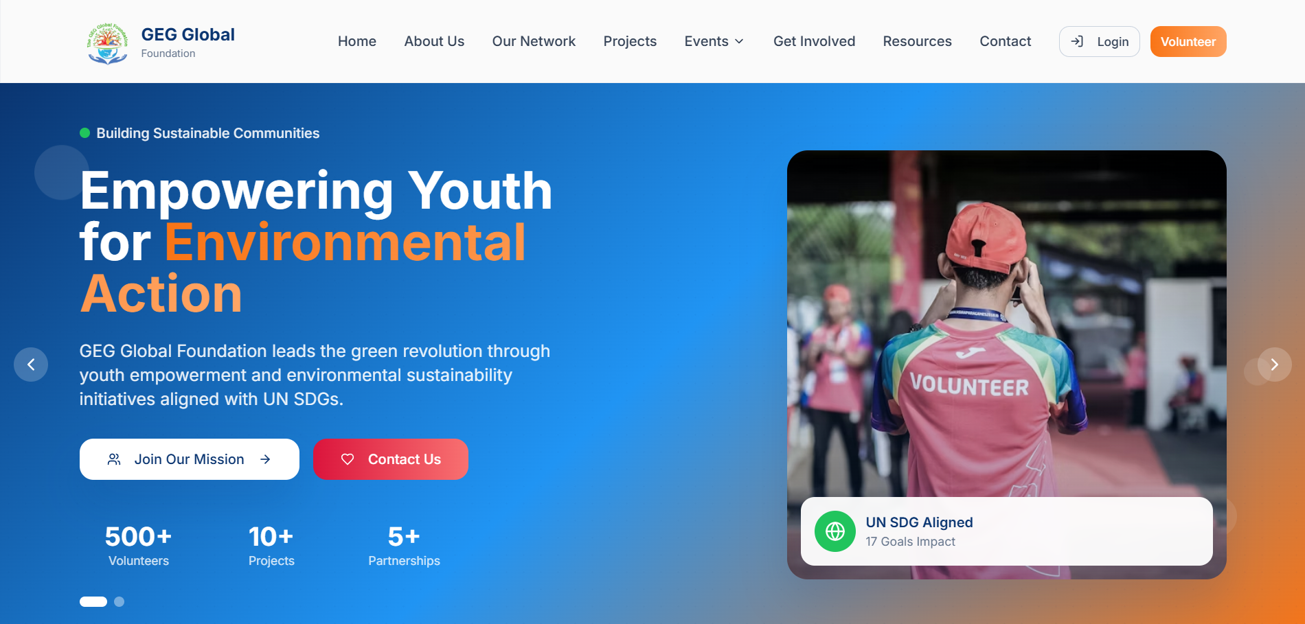 GEG Global Foundation Website